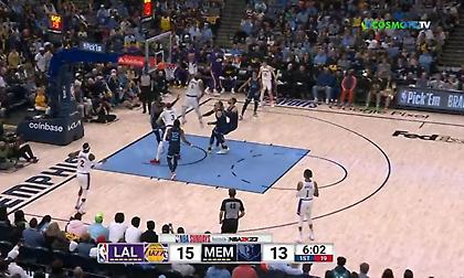 «Σέρβιρε» ασίστ, έκλεψε και κάρφωσε εντυπωσιακά μέσα σε λίγα δευτερόλεπτα ο ΛεΜπρόν!