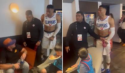 Παραλίγο να πλακωθεί με οπαδό των Σανς ο Γουέστμπρουκ