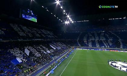 Το επιβλητικό κορεό των οπαδών της Ίντερ που σκέπασε το «Μεάτσα»!