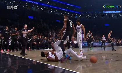 Ο Εμπίντ κλώτσησε τον Κλάξτον στα γεννητικά όργανα και δεν αποβλήθηκε