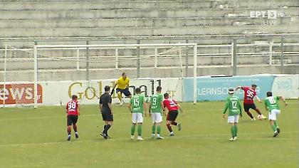 Κρατάει το μηδέν ο Γουναρίδης, αποκρούοντας το πέναλτι του Μπαΐροβιτς