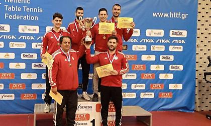 Κράτησε τα «σκήπτρα» στην Α1 κατηγορία επιτραπέζιας αντισφαίρισης ανδρών ο Ολυμπιακός