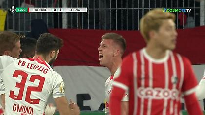 Η Λειψία διαλύει τη Φράιμπουργκ - Προηγείται 4-0 στο ημίχρονο με απίστευτο Όλμο