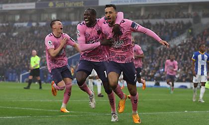 Πέρασε με πεντάρα από την έδρα της Μπράιτον και… ζαχαρώνει παραμονή η Έβερτον!