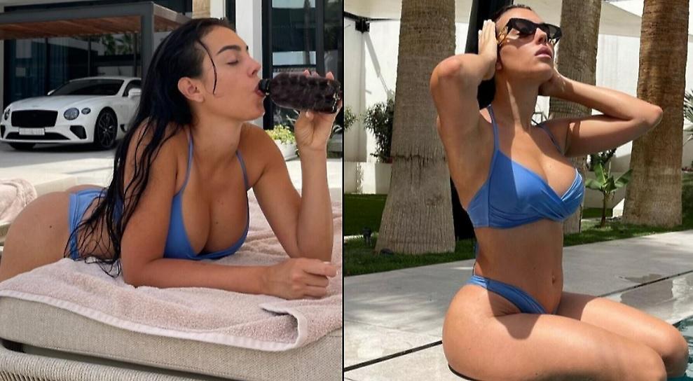 Καυτές πόζες με μπικίνι για την Τζορτζίνα του Κριστιάνο Ρονάλντο