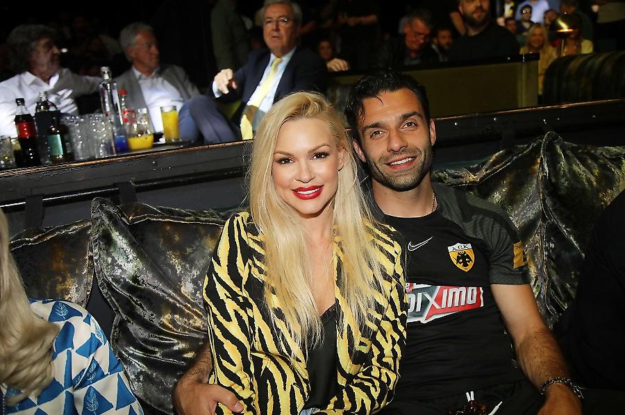 Πρώτη δημόσια εμφάνιση για Τζαβέλλα-Κάβουρα στο πάρτι της ΑΕΚ