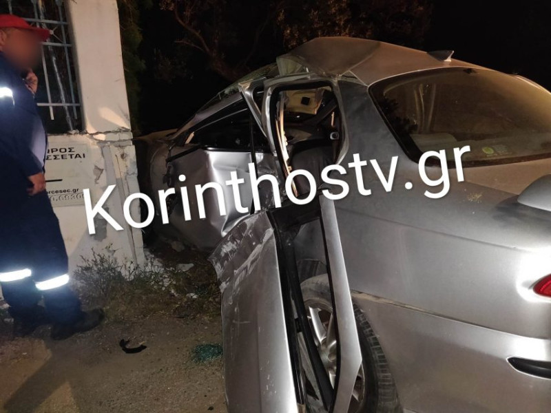 Κόρινθος: Σοβαρό τροχαίο με τρεις τραυματίες