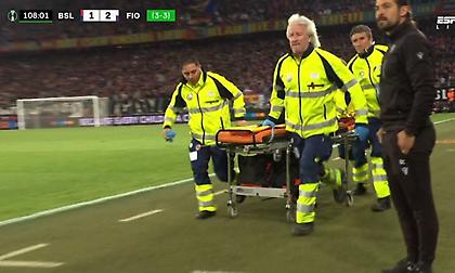 Αναστάτωση στην κερκίδα και προσωρινή διακοπή στο Βασιλεία-Φιορεντίνα