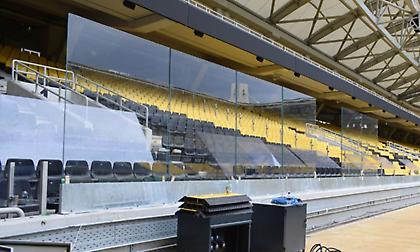 ΑΕΚ: Προχωρά η τοποθέτηση των νέων πλεξιγκλάς στην OPAP Arena (pics)