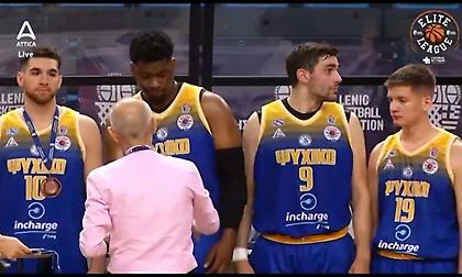 Η απονομή των μεταλλίων στο Ψυχικό για την τρίτη θέση