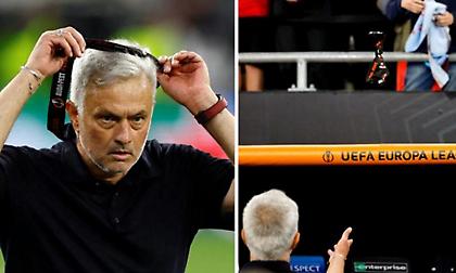 Πέταξε το μετάλλιο του φιναλίστ στην εξέδρα ο Μουρίνιο (video)