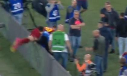 Μυθική... σαβούρα Ζαλέφσκι μετά το γκολ νίκης του Ντιμπάλα!