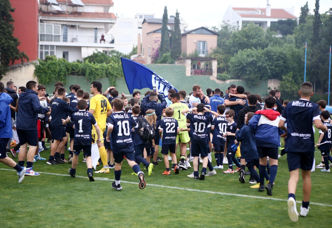 Κηφισιά: Οι πανηγυρισμοί για την άνοδο στη Super League 1