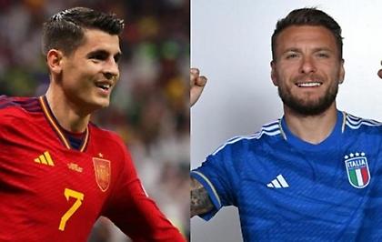 Οι ενδεκάδες στο Ισπανία-Ιταλία