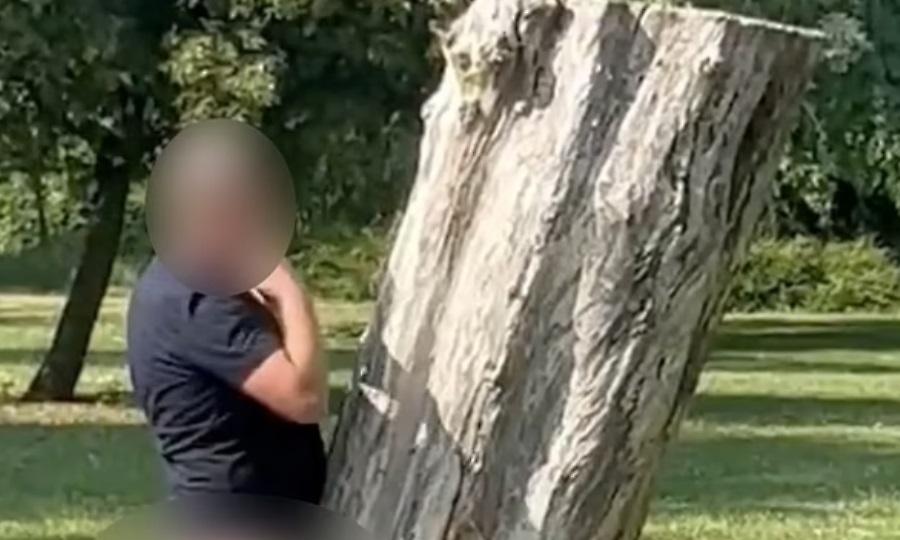 Τύπος συνελήφθη ενώ προσπαθούσε να ερωτοτροπήσει με δέντρο