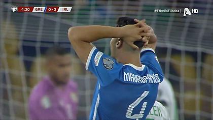 Τεράστια επέμβαση Μπαζούνου σε εναέριο βολέ του Μαυροπάνου!