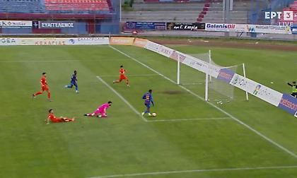 Απίστευτη χαμένη ευκαιρία με δοκάρι προ κενής εστίας στο Βέροια-Ηρακλής Λάρισας!