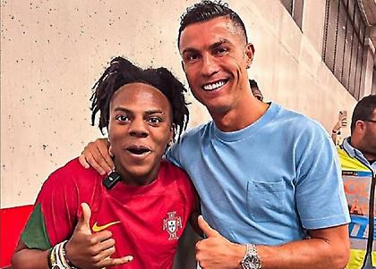 Διάσημος YouTuber συνάντησε τον Ρονάλντο, έπαθε... αμόκ και τον έβαλε να του κάνει... Siu!