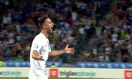 Ασίστ ο Τσέριν, γκολ ο Σπόραρ για το 1-0 της Σλοβενίας!