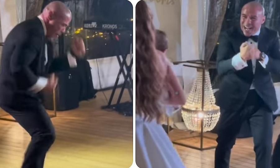 Παντρεύτηκε ο Ζαμπίδης και μπήκε στη δεξίωση με… γροθιές και «Eye of the Tiger»
