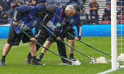 Η Γεωργία αρνούνταν να βγει για να συνεχιστεί το παιχνίδι με τη Σκωτία!