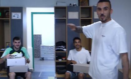 Παναθηναϊκός: Aποχαιρέτησε πρώην συμπαίκτες στο Κορωπί ο Κουρμπέλης