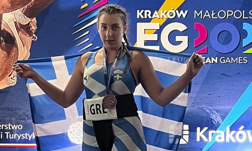 Χάλκινο μετάλλιο από την Ελληνική Αποστολή του Σούμο