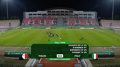 Τα τέσσερα πέναλτι και η... τεσσάρα της Ιταλίας στη Μάλτα στο Euro u19