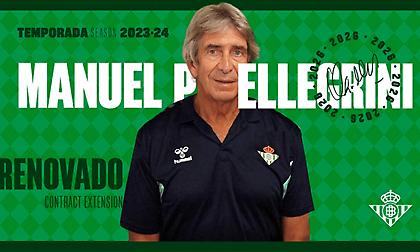 Ανανέωσε με την Μπέτις μέχρι το 2026 ο Μανουέλ Πελεγκρίνι!