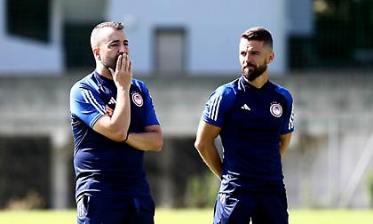 Η προπόνηση του Ολυμπιακού από ψηλά!