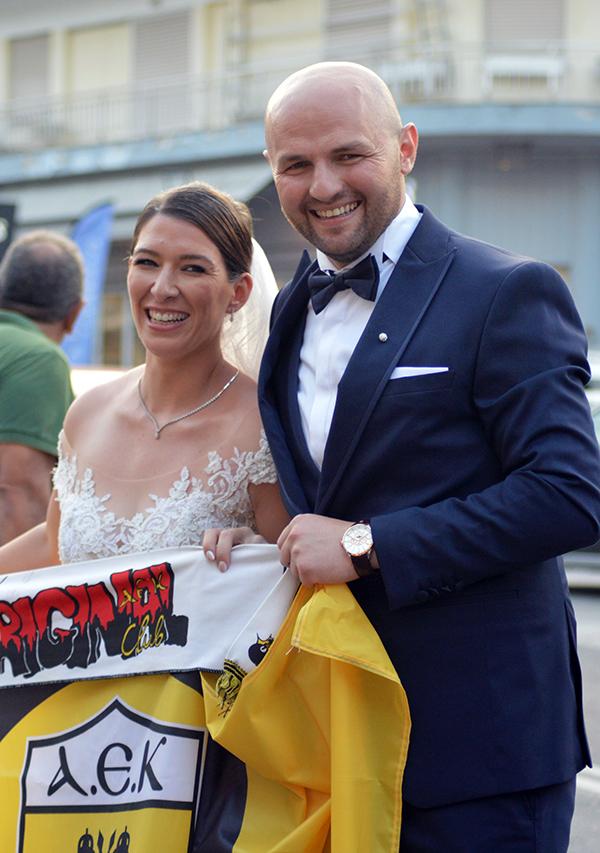 Καβάλα: Από τον γάμο τους σε εκδήλωση για κούπες της ΑΕΚ