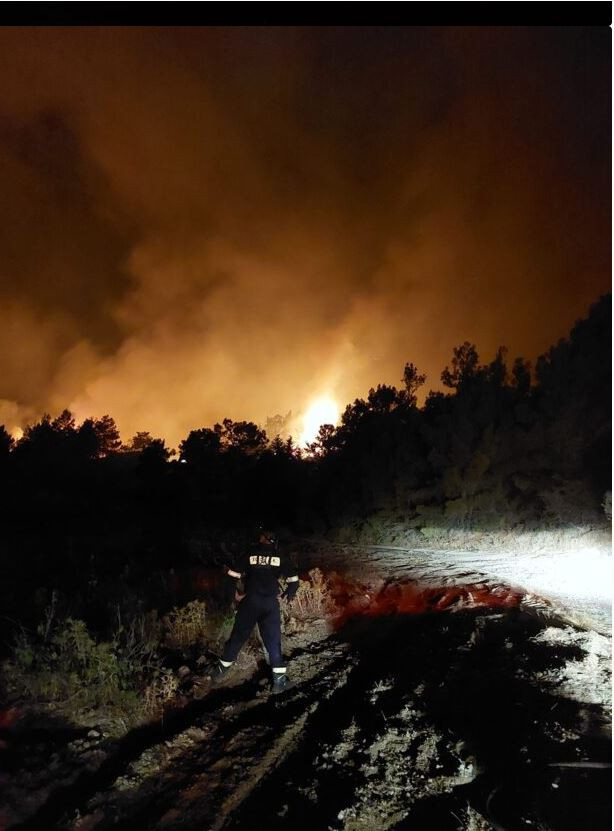 Μαίνεται η φωτιά σε παρθένο δάσος στη Ρόδο