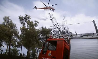 Φωτιά στη Βλαχέρνα Άρτας, σηκώθηκαν και εναέρια μέσα