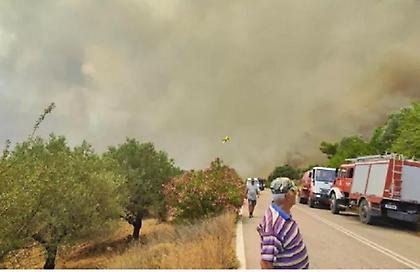 Φωτιά στη Ρόδο: Εκκενώνονται και η κοινότητα Ασκληπειού και ο οικισμός Κιοττάρι