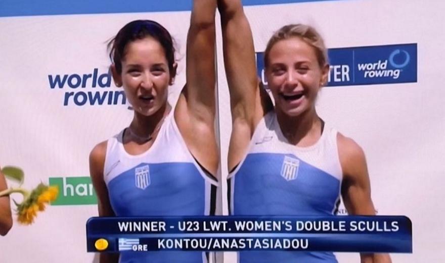 Κωπηλασία Κ23: Χρυσό οι Αναστασιάδου - Κοντού