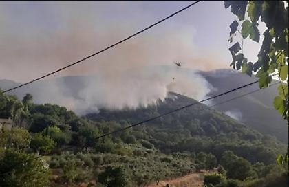 Φωτιά στην Κέρκυρα: Δύσκολη παραμένει η κατάσταση σε Λούτσες, Σύκι και Ημερολιά - Νέο μήνυμα του 112