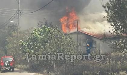 Φωτιά στη Λαμία: Νέο μήνυμα του 112 - Εκκενώνονται και τρεις οικισμοί