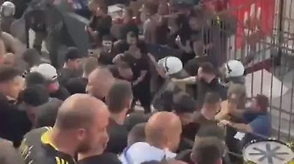 Η ένταση μεταξύ της αστυνομίας και των οπαδών της Μπεϊτάρ στην Τούμπα