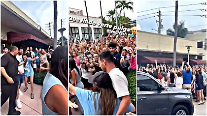 Αδιανόητη τρέλα για Μέσι: Βγήκε από κατάστημα στο Μαϊάμι και επικράτησε πανζουρλισμός!