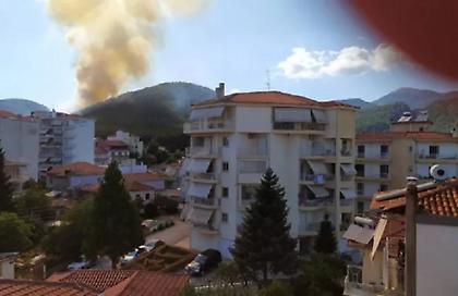 Φωτιά σε δασική έκταση στην Τρίπολη - Σηκώθηκαν εναέρια μέσα!