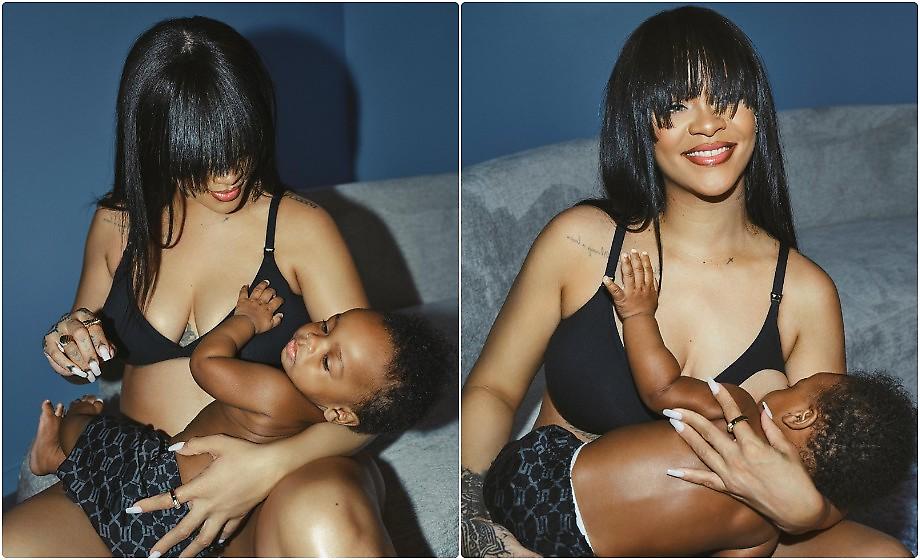Η έγκυος Rihanna διαφημίζει στηθόδεσμο για θηλασμό