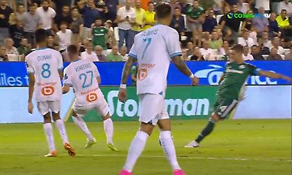 Πρώτη ευκαιρία για τον Παναθηναϊκό με μακρινό σουτ του Πέρεθ