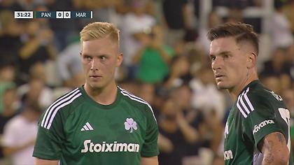 Φάουλ σε εξαιρετικό σημείο για τον Παναθηναϊκό, στο τείχος η μπάλα από τον Μάγκνουσον