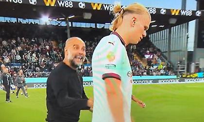 Ο Γκουαρντιόλα τα... έχωσε στον Χάαλαντ παρά τα δύο γκολ του Νορβηγού κόντρα στην Μπέρνλι!