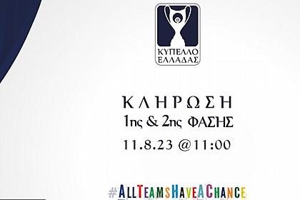 Live Streaming: Κλήρωση 1ης και 2ης φάσης Κυπέλλου