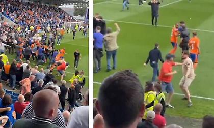 Γίνονται και στην Αγγλία: Γκολ στο 96’, ντου του κόσμου και… ξύλο!