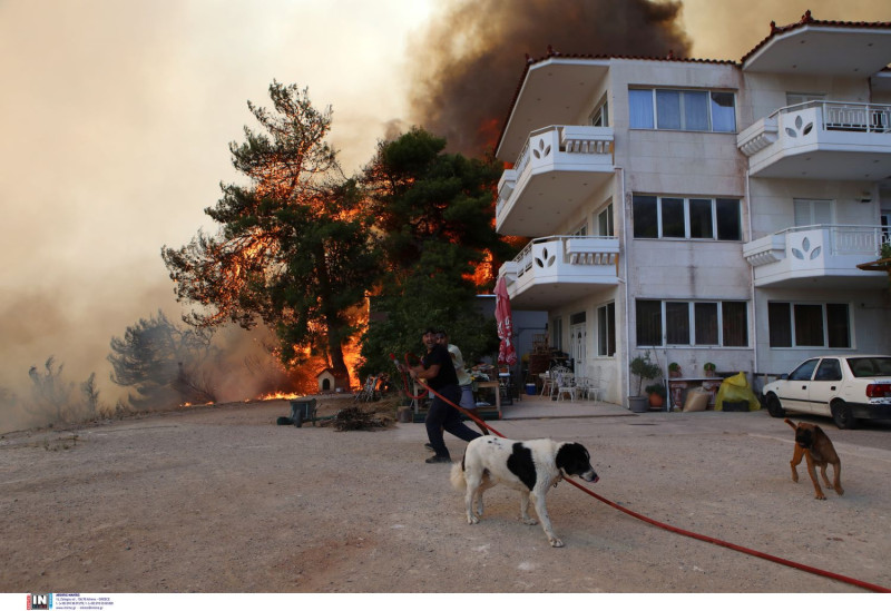 Πάρνηθα: Στον εθνικό δρυμό μπήκε η φωτιά, προς το καζίνο