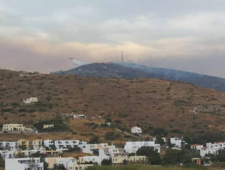 Πυρκαγιές: Κεραυνοί προκάλεσαν δύο φωτιές στην Άνδρο