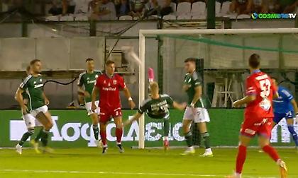 «Τέρας» ψυχραιμίας ο Μάγκνουσον: Απομάκρυνε τον κίνδυνο από την άμυνα του Παναθηναϊκού με ψαλιδάκι!