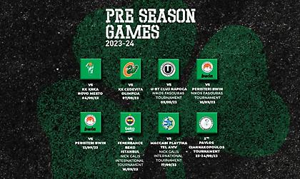 Το πρόγραμμα των φιλικών προετοιμασίας του Παναθηναϊκού